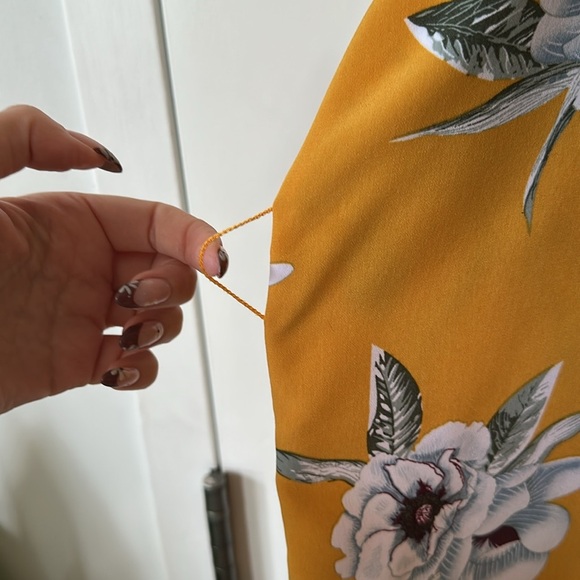 STREETWEAR SOCIETY |  Mustard Yellow Floral Kimono - Picture 9 of 10